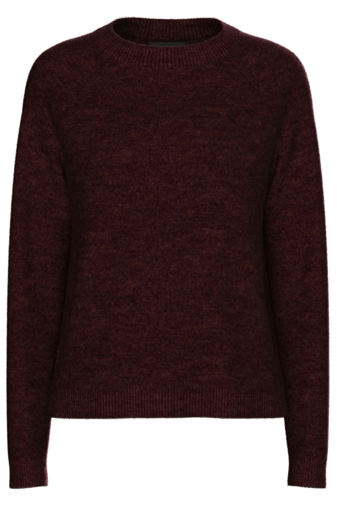 PCJULIANA LS O-NECK KNIT NOOS BC 17126277 Tawny Port